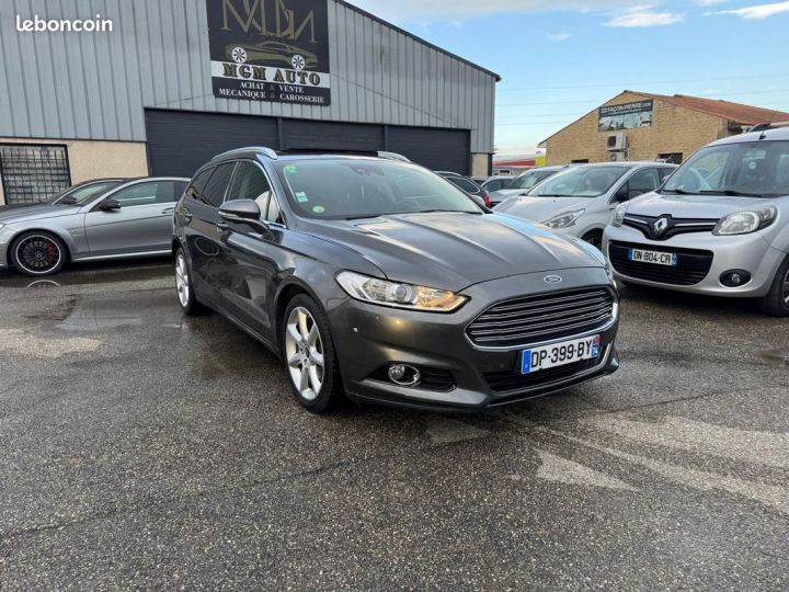 Ford Mondeo sw 2.0 tdci 180 ch titanium toit pano ouvrant led xenon cuir -attelage Gris - 1