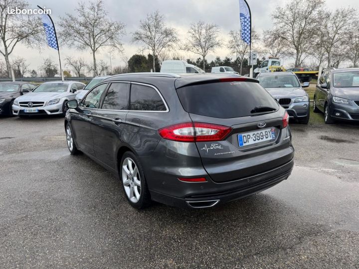 Ford Mondeo sw 2.0 tdci 180 ch titanium toit pano ouvrant led xenon cuir -attelage Gris - 4