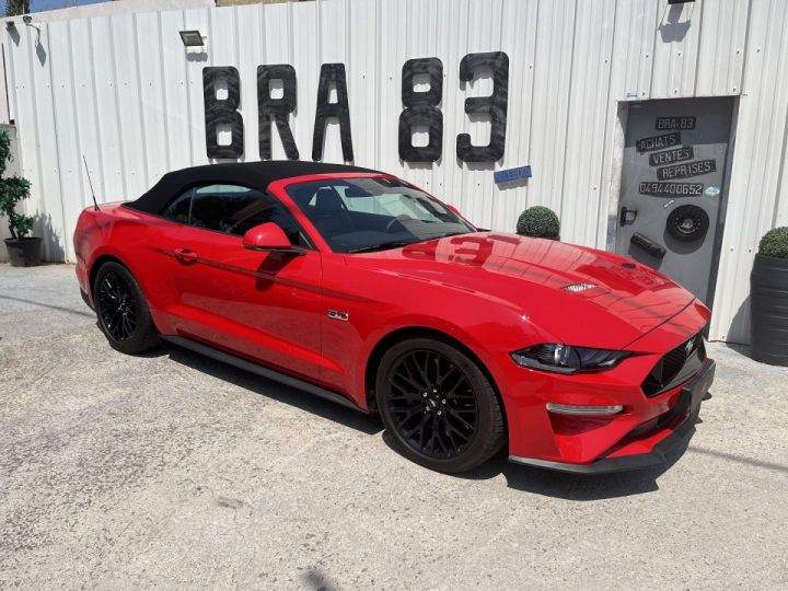 Ford Mustang CONVERTIBLE 5.0 V8 450CH GT BVA10 Rouge - 7