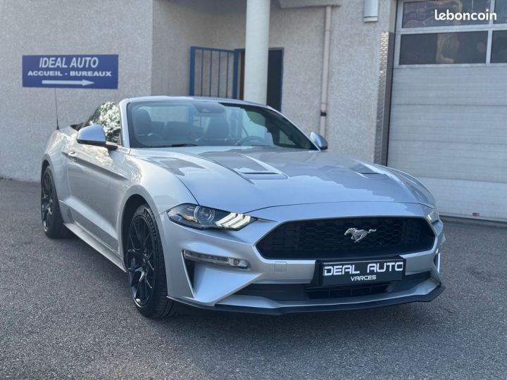 Ford Mustang Convertible Cabriolet 2.3 EcoBoost 290ch BVA10 Origine France Gris - 2