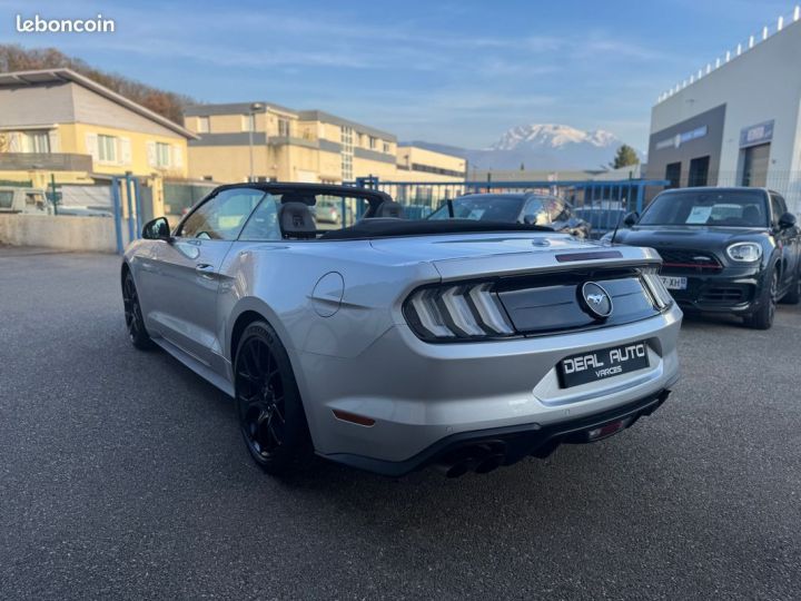 Ford Mustang Convertible Cabriolet 2.3 EcoBoost 290ch BVA10 Origine France Gris - 4