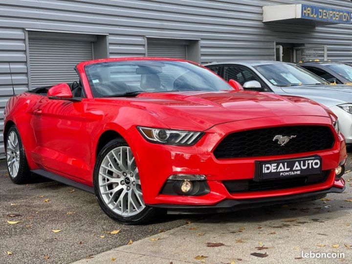 Ford Mustang Convertible Cabriolet 2.3 EcoBoost 317ch BVM6 30.000 Kms Rouge - 1