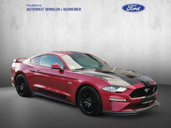 Ford Mustang GT 5.0 450 BVA10 Magneride Caméra Garantie 12 mois Rouge - 3