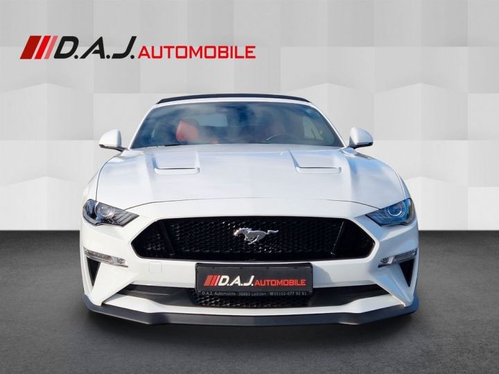 Ford Mustang GT Cabrio Phase 2 450 BVA10 1èreM  Premium-Paket Garantie Ford jusqu'au 01.2025 Blanche - 5