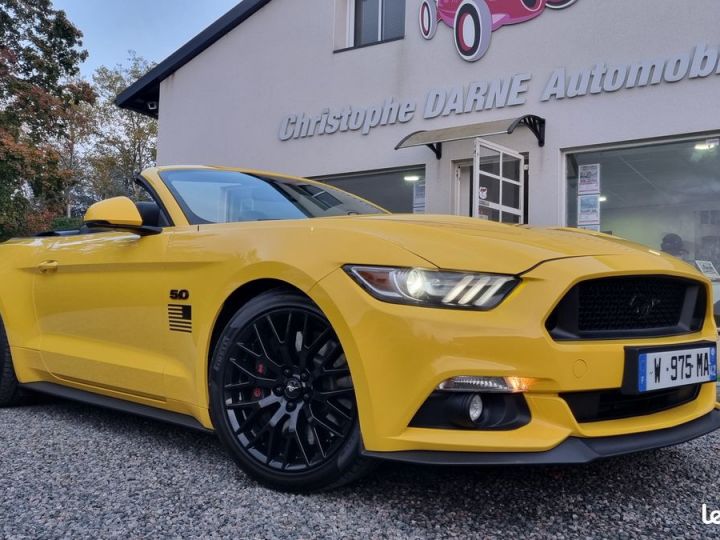 Ford Mustang GtV8 Cab européenne 27500km Jaune - 1