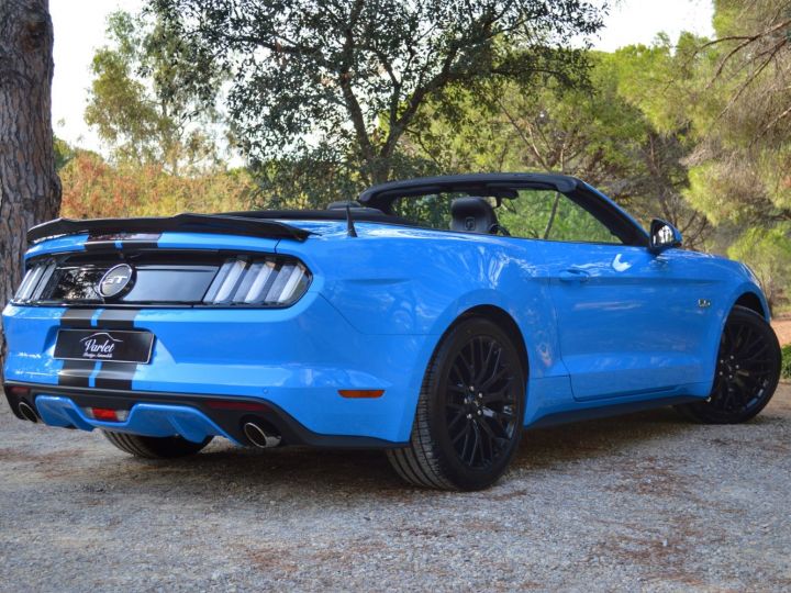 Ford Mustang RARE FORD MUSTANG VI GT CABRIOLET 5.0 V8 421ch BOITE MANUELLE FULL OPTIONS SERIE LIMITEE BLUE EDITION Blue Grabber - 10