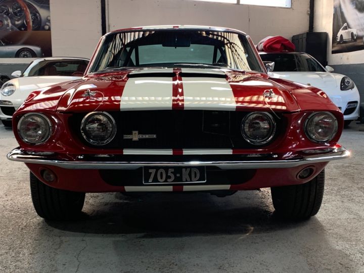 Ford Mustang Shelby FORD MUSTANG FASTBACK 1967 SHELBY GT 500 RECREATION / BOITE 4 / SUPERBE /RARE EN FRANCE Rouge Indien - 2