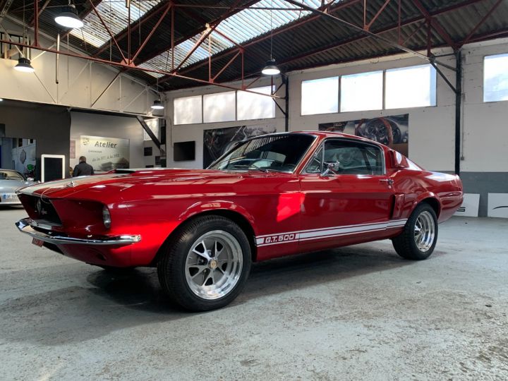 Ford Mustang Shelby FORD MUSTANG FASTBACK 1967 SHELBY GT 500 RECREATION / BOITE 4 / SUPERBE /RARE EN FRANCE Rouge Indien - 4