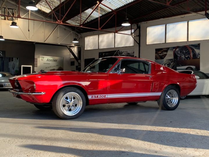 Ford Mustang Shelby FORD MUSTANG FASTBACK 1967 SHELBY GT 500 RECREATION / BOITE 4 / SUPERBE /RARE EN FRANCE Rouge Indien - 5