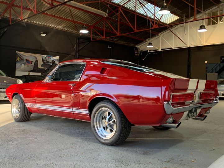 Ford Mustang Shelby FORD MUSTANG FASTBACK 1967 SHELBY GT 500 RECREATION / BOITE 4 / SUPERBE /RARE EN FRANCE Rouge Indien - 6