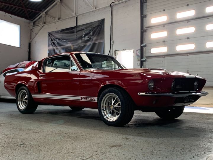 Ford Mustang Shelby FORD MUSTANG FASTBACK 1967 SHELBY GT 500 RECREATION / BOITE 4 / SUPERBE /RARE EN FRANCE Rouge Indien - 14