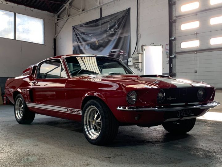 Ford Mustang Shelby FORD MUSTANG FASTBACK 1967 SHELBY GT 500 RECREATION / BOITE 4 / SUPERBE /RARE EN FRANCE Rouge Indien - 15