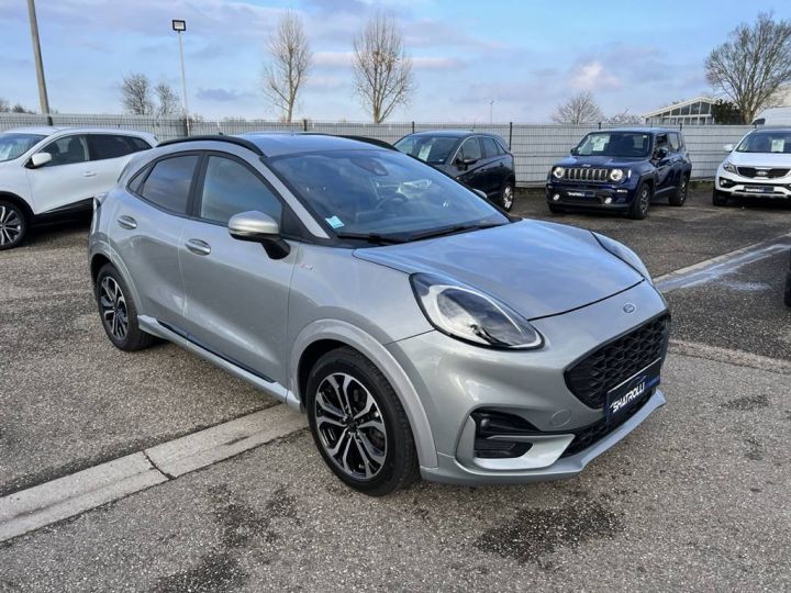 Ford Puma II 1.0 Ecoboost 155ch Mhev ST-Line 1erMain Clim GPS CarPlay prime à la conversion GRIS FONCE - 4