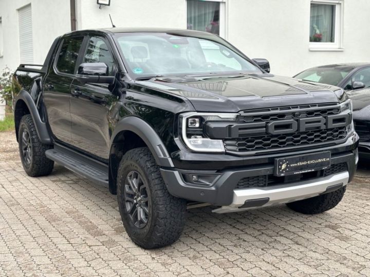 Ford Ranger Raptor 4WD V6 3.0L 292 ch ZERO MALUS TVA Récupérable 1èreM Noire - 1