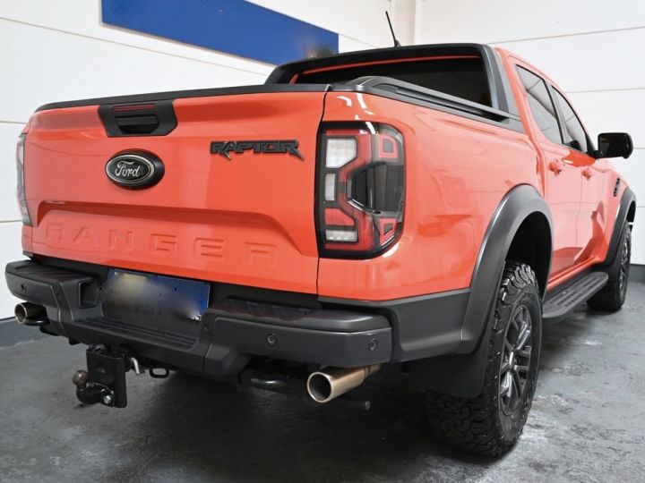 Ford Ranger Raptor V6 3.0 T 292 BVA10 1èreM Attelage  ZERO Malus Garantie Ford Jusqu'à 05/2025 Reconductible TVA Récup. Orange - 4