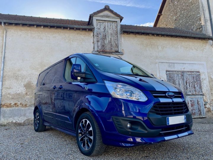 Ford Transit Custom Sport Van 2.0 L TDCi TVA RECUP Bleu impact  Vendu - 3