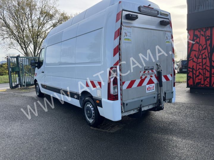 Fourgon Renault Master Caisse fourgon + Hayon élévateur  L3H3 130 CV HAYON ELEVATEUR DHOLLANDIA 500KGS PORTE LATERALE BLANC - 8