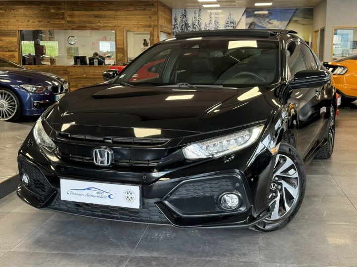 Honda Civic 1.0 I-VTEC 129 EXCLUSIVE PREMIUM Noir métal - 1