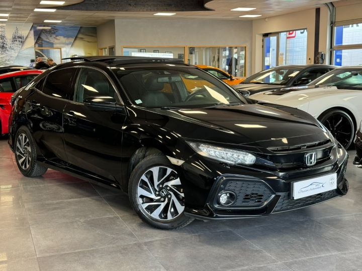 Honda Civic 1.0 I-VTEC 129 EXCLUSIVE PREMIUM Noir métal - 4