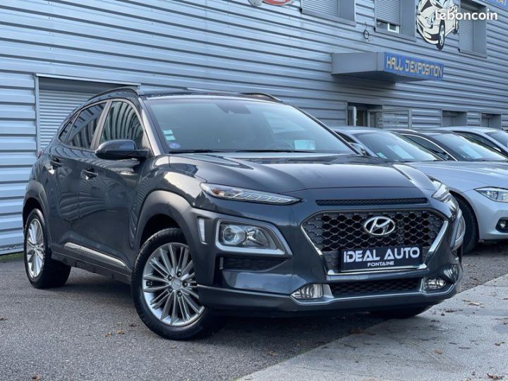 Hyundai Kona T-GDI 120ch Creative GPS CAMÉRA LED AFFICH TÊTE HAUTE Gris - 1