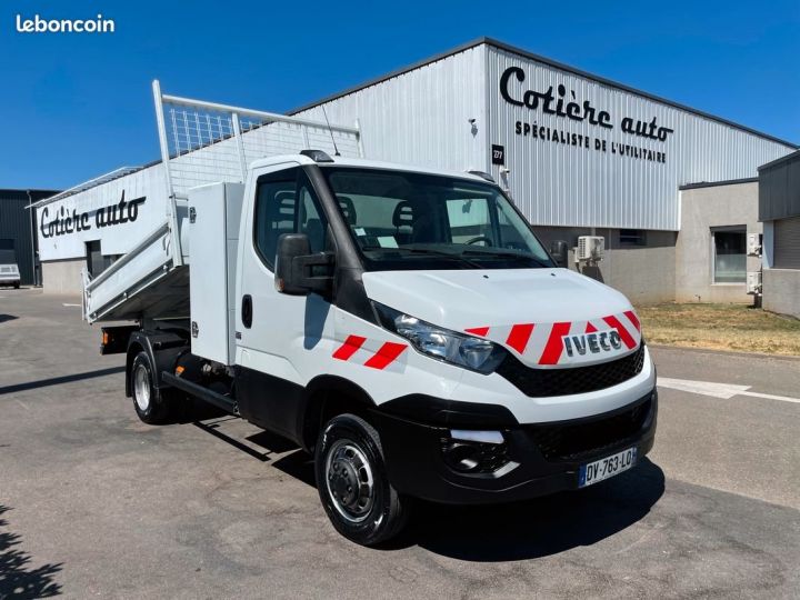 Iveco Daily 35-130 benne coffre Blanc - 1