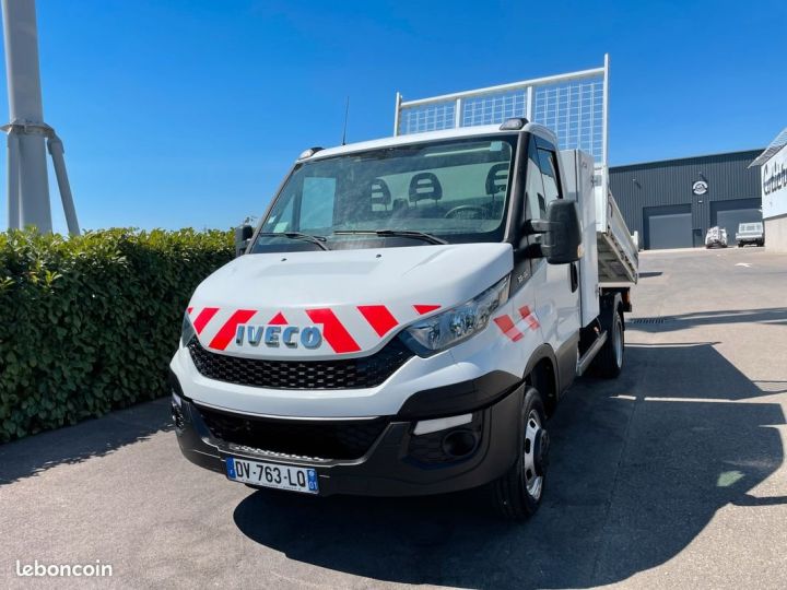 Iveco Daily 35-130 benne coffre Blanc - 2