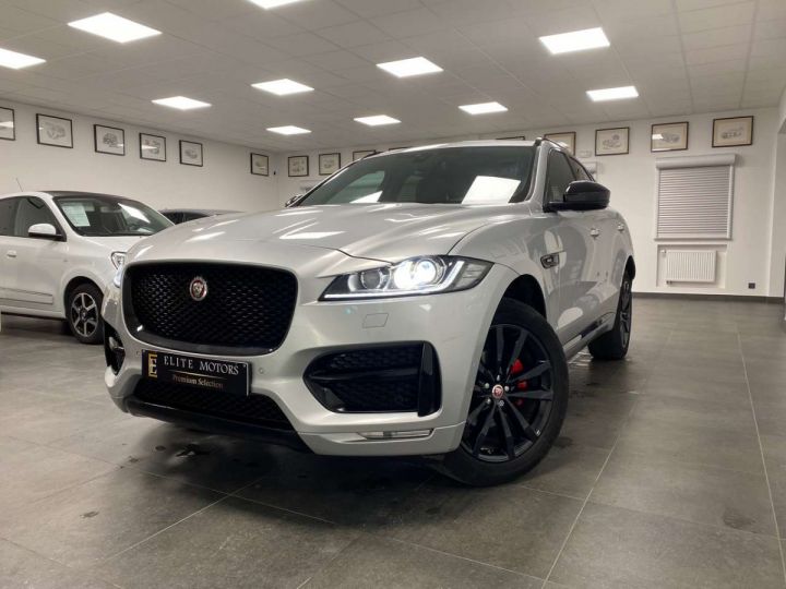 Jaguar F-Pace 2.0 D AWD R-Sport- 1MAIN-CAM-FULL-PANO-ETAT NEUF Argent Métallisé - 1