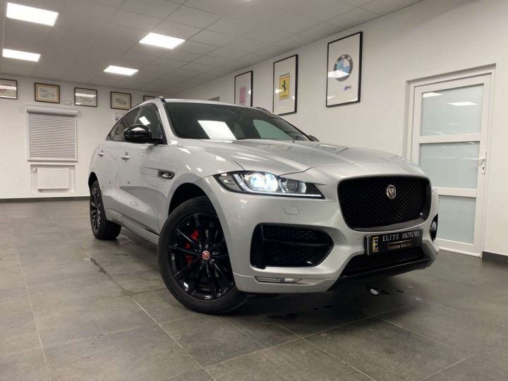 Jaguar F-Pace 2.0 D AWD R-Sport- 1MAIN-CAM-FULL-PANO-ETAT NEUF Argent Métallisé - 3