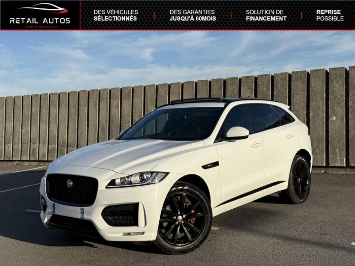 Jaguar F-Pace F.PACE V6 3.0D 300ch R-Sport 4x4 BVA8 Blanc métallisé - 1