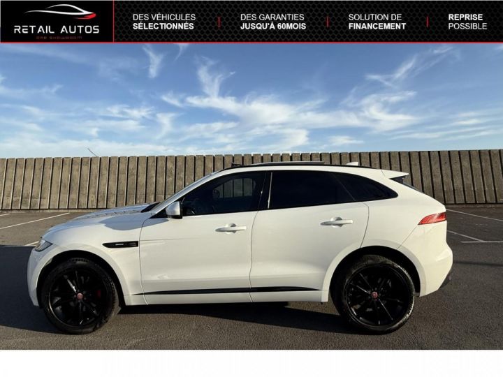 Jaguar F-Pace F.PACE V6 3.0D 300ch R-Sport 4x4 BVA8 Blanc métallisé - 2