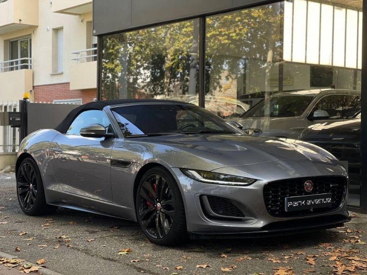 Jaguar F-Type CABRIOLET 5.0 V8 450CH R-DYNAMIC BLACK AWD BVA8 Gris - 3