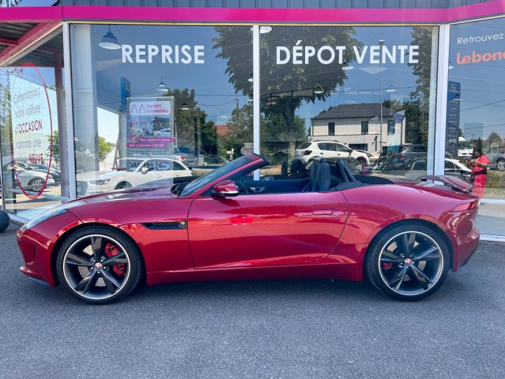 Jaguar F-Type CABRIOLET V6 S 3.0 380 Suralimente A ROUGE FONCE - 6