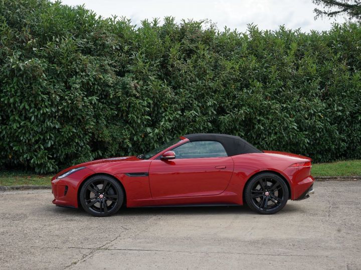 Jaguar F-Type Cabriolet V8 S 495 Ch - 920 €/mois - Caméra, Meridian Surround 770 W, Sièges Chauffants, Accès Sans Clé, ... - Etat EXCEPTIONNEL - Gar. 12 Mois Italian Racing Red Métallisé - 3