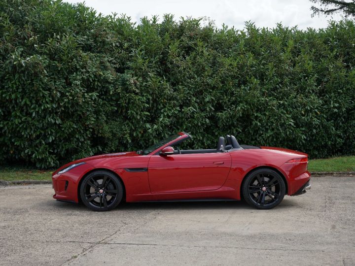 Jaguar F-Type Cabriolet V8 S 495 Ch - 920 €/mois - Caméra, Meridian Surround 770 W, Sièges Chauffants, Accès Sans Clé, ... - Etat EXCEPTIONNEL - Gar. 12 Mois Italian Racing Red Métallisé - 4