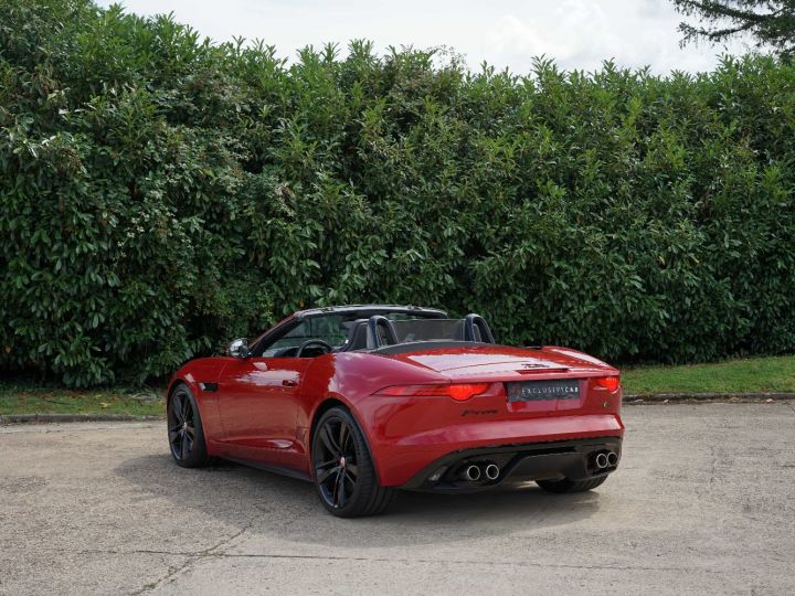 Jaguar F-Type Cabriolet V8 S 495 Ch - 920 €/mois - Caméra, Meridian Surround 770 W, Sièges Chauffants, Accès Sans Clé, ... - Etat EXCEPTIONNEL - Gar. 12 Mois Italian Racing Red Métallisé - 5