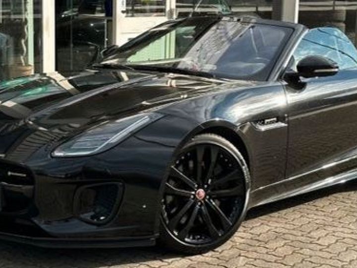 Jaguar F-Type Jaguar F-Type Cabriolet R-Dynamic Black Pack Noir V6 3.0L S 381 Cuir Noir Son Meridian Caméra Garantie 12 mois Prémium Noire - 3