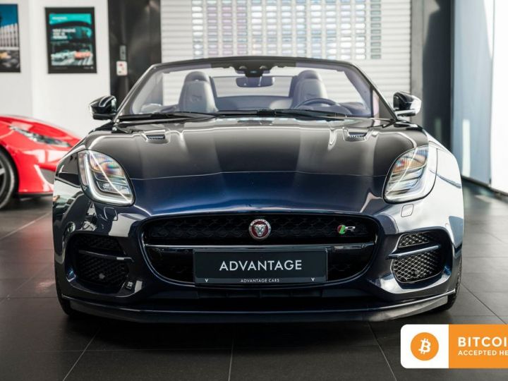 Jaguar F-Type V8 5.0L Compresseur R AWD 551 SIÈGE BAQUET, Echappement sport, Pack Sport,, Son Méridian Garantie 12 mois Prémium Bleu Portofino - 4