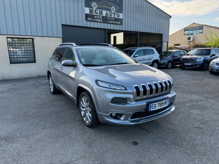 Jeep Cherokee 2.2 multijet 200 ch overland active drive bva s-s toit pano- ouvrant- siege chauffand -siege climatise -camera Gris - 1