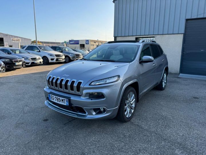 Jeep Cherokee 2.2 multijet 200 ch overland active drive bva s-s toit pano- ouvrant- siege chauffand -siege climatise -camera Gris - 2