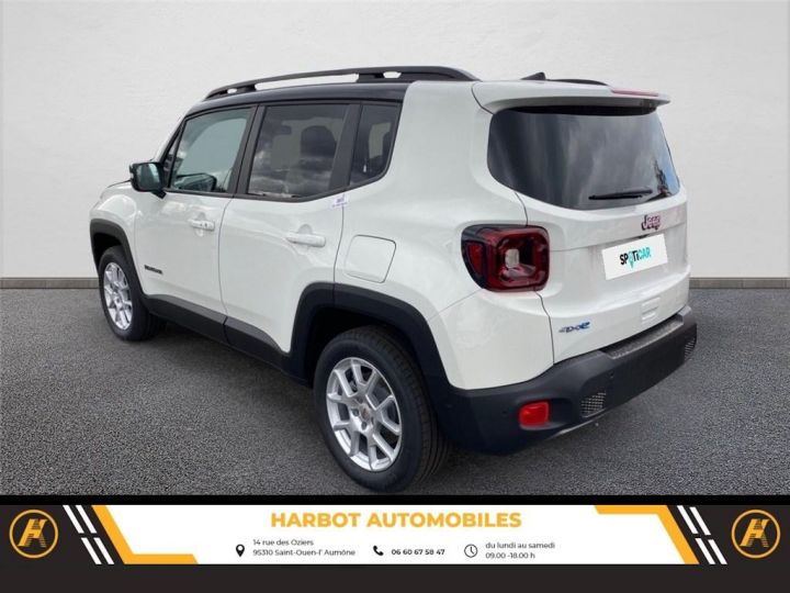 Jeep Renegade 1.3 turbo t4 190 ch phev bva6 4xe eawd limited Alpine White avec toit noir - 7