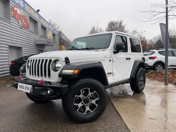 Jeep Wrangler 2.0 T 272ch Rubicon Rock-Track BVA8 4 Places Attelage Hard Top Freedom Blanc - 2