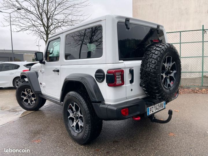 Jeep Wrangler 2.0 T 272ch Rubicon Rock-Track BVA8 4 Places Attelage Hard Top Freedom Blanc - 3