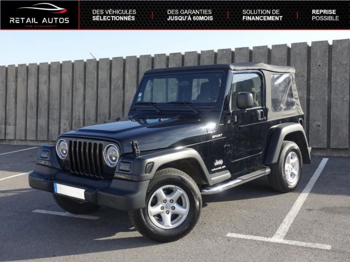 Jeep Wrangler 2.4 143 Sport Noir métallisé - 1