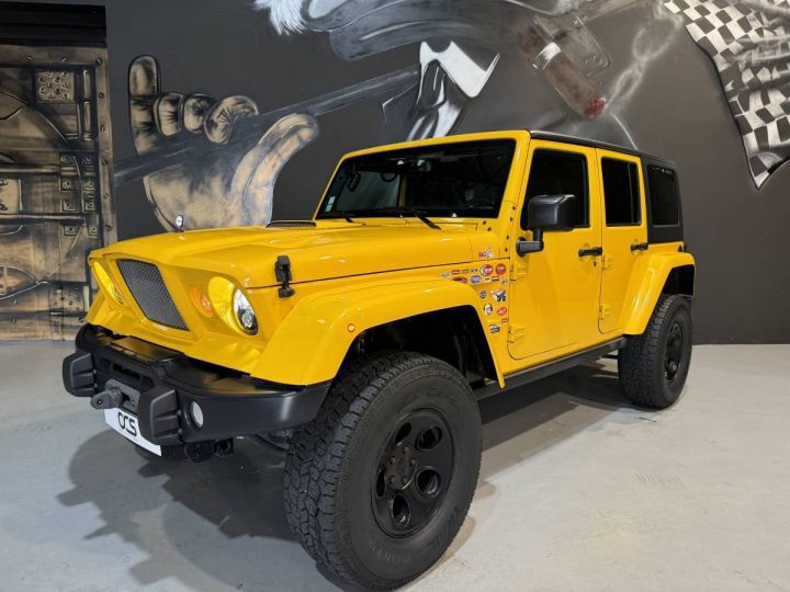 Jeep Wrangler (3) 3.6 V6 RUBICON + Kit Predator / Mode été / Peinture Jaune Hummer / treuil et attelage Jaune - 2