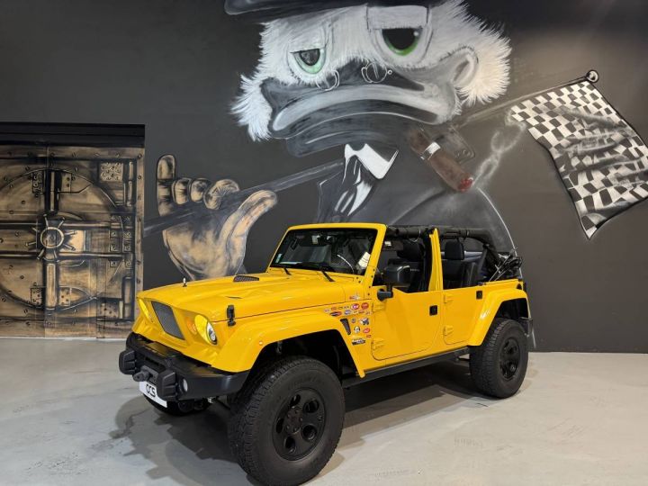 Jeep Wrangler (3) 3.6 V6 RUBICON + Kit Predator / Mode été / Peinture Jaune Hummer / treuil et attelage Jaune - 11