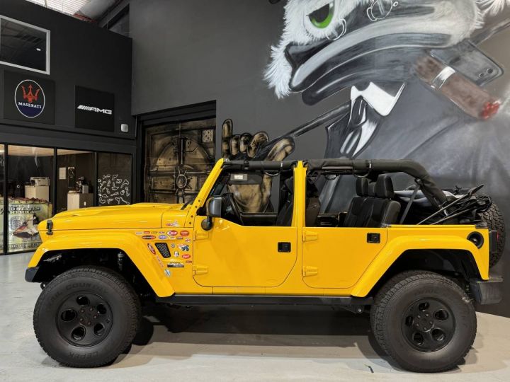 Jeep Wrangler 3.6 V6 RUBICON + Kit Predator / Mode été / Peinture Jaune Hummer / treuil et attelage Jaune - 13