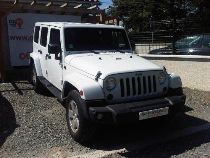 Jeep Wrangler II 2.8 CRD BVA 200 FAP 13CV UNLIMITED SAHARA      Diesel BLANC - 1