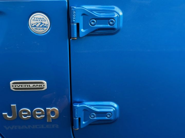 Jeep Wrangler JEEP WRANGLER IV (2) UNLIMITED 4XE 2.0 L T 380 PHEV 4X4 BVA8 OVERLAND  bleu metal - 8