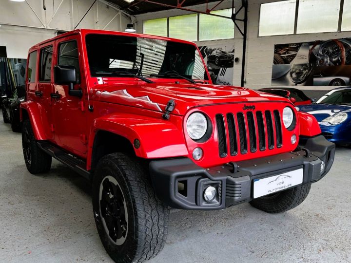 Jeep Wrangler JEEP WRANGLER UNLIMITED 5P / 3.6L 284CV BVA / CAMERA / SUPERBE ETAT Rouge Indien - 3