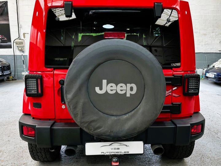 Jeep Wrangler JEEP WRANGLER UNLIMITED 5P / 3.6L 284CV BVA / CAMERA / SUPERBE ETAT Rouge Indien - 15